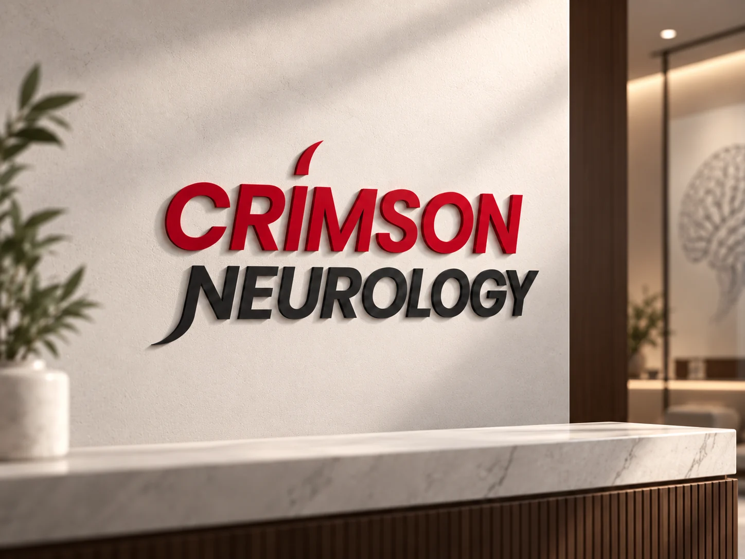Crimson Neurology identity