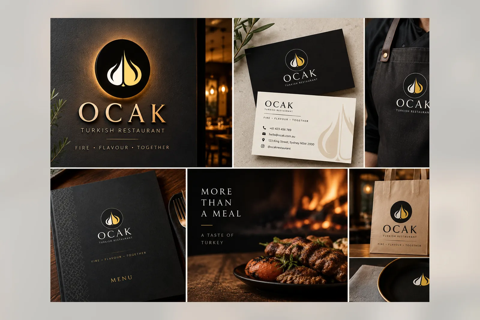 OCAK — Turkish restaurant identity