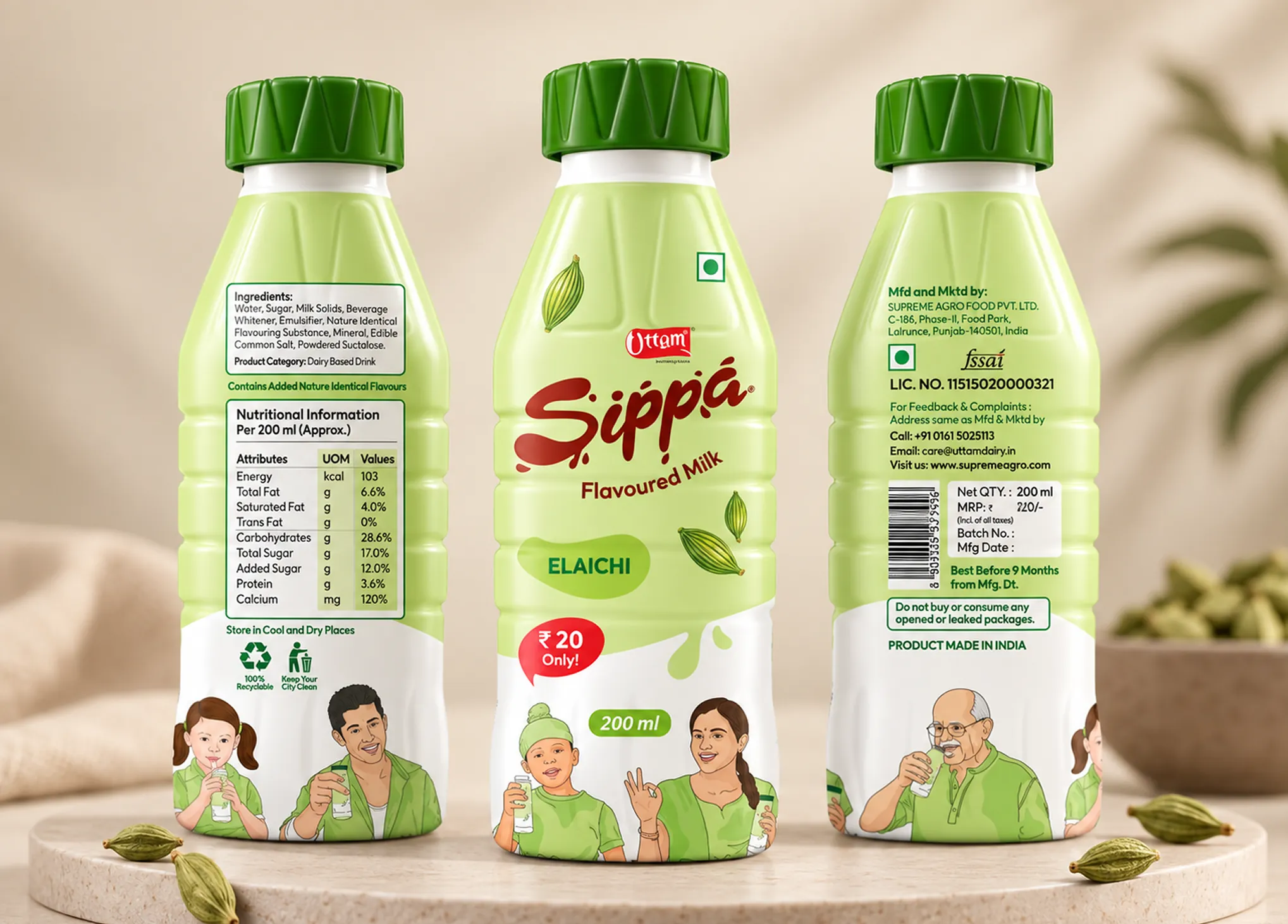 SIPPA — Packaging — front and back of pack